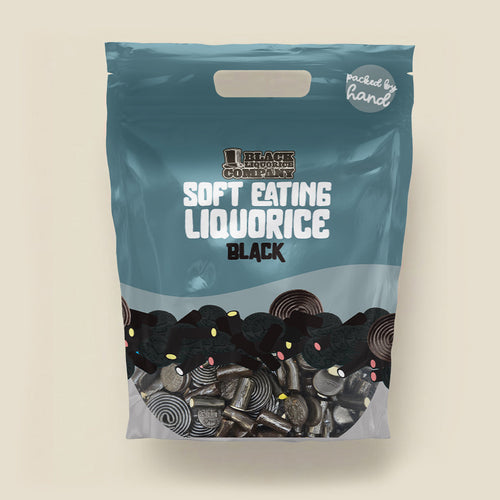 Soft Eating Black Liquorice – Mega Bag 1.5kg