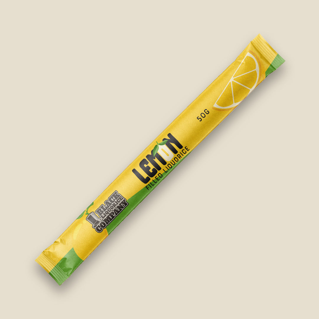 Soft Eating Lemon Filled Liquorice Stick