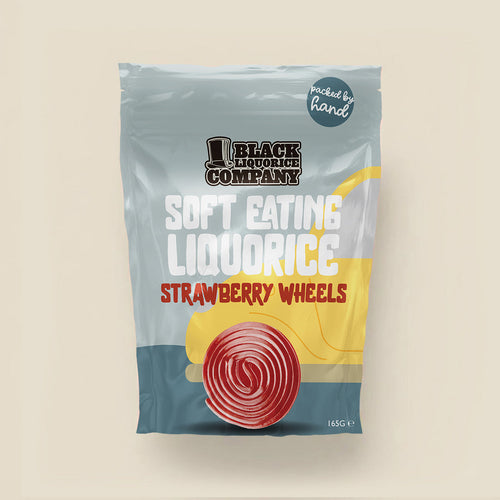 Red Liquorice Wheels – Strawberry Flavour